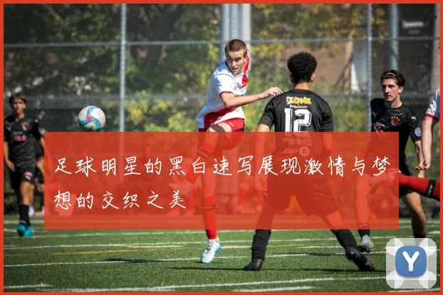 足球明星的黑白速写展现激情与梦想的交织之美