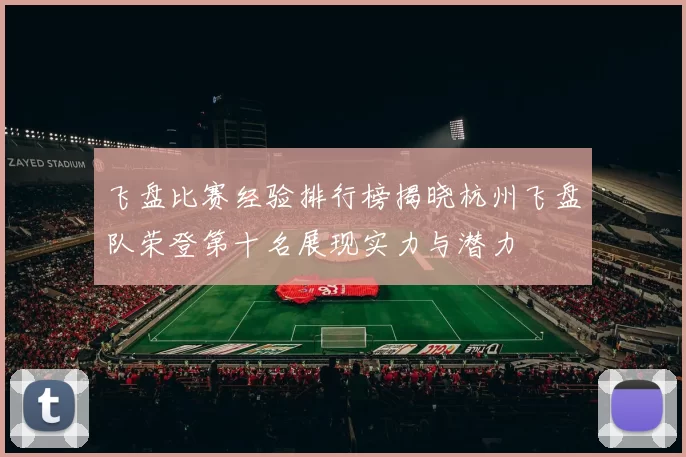 飞盘比赛经验排行榜揭晓杭州飞盘队荣登第十名展现实力与潜力